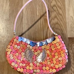 Small Zippered Purse Shells Buttons